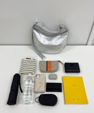 russet ソフトレザーラウンドショルダーバッグ【シルバー】(CE-1470-WEB) Silver