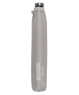 MOONBAT 【Begin12月号掲載/大きめ】マッキントッシュ フィロソフィー 折りたたみ傘 Barbrella 超軽量 約125g 無地 60cm ライトグレー