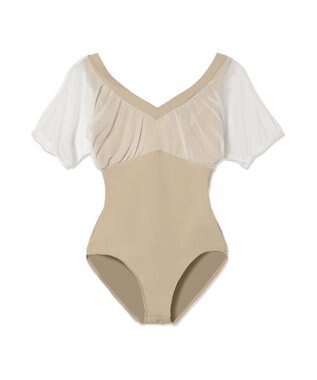 Chacott ドレープスリーブレオタード