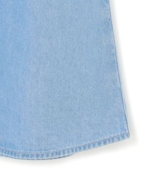 23区 S 【洗える】ライトダンガリー フレア スカート ライトインディゴ