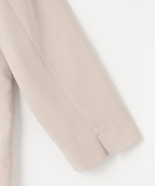 J.PRESS LADIES 【洗える】ストレッチ ノーカラー ジャケット グレージュ系