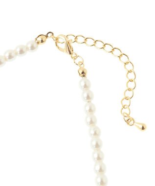 Green Parks ・ＨＡＬＦ　ＴＩＭＥ　ピアス・パールネックレスセット White