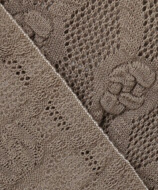 自由区 【カトリエムブーケ】Motif de roses ローズモチーフカーディガン モカ