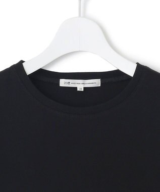 23区 L 【速乾性/汗じみ防止】ベーシック IT Tシャツ ブラック系