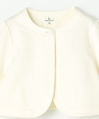 組曲 KIDS 【110-140㎝】 フラワーアーチワンピース＆ボレロジャケットセット ミントグリーン