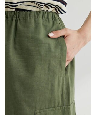 Green Parks ・Ｄｏｕｂｌｅ　Ｆｌａｇｓ　ミニリップカーゴスカート Khaki