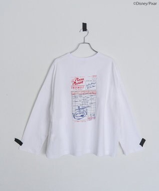 AMERICAN HOLIC Pizza Planet オーダーメモロングTシャツ Off White