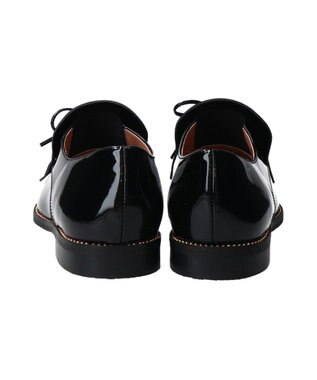 INTER-CHAUSSURES 【INTER-CHAUSSURES】レースリボンエナメルキルトシューズ ブラックエナメル