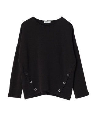 CRAFT STANDARD BOUTIQUE サイドリングボタンプルオーバー Black