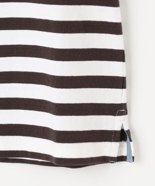 J.PRESS KIDS 【110-130cm】パネルボーダーハウスロゴ Ｔシャツ ブラウン系1