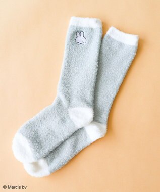Green Parks Ｍｉｆｆｙ／ふわふわルームソックス Charcoal Gray