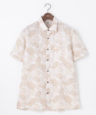 JOSEPH ABBOUD 【キングサイズ】リヨセルリーフ 半袖シャツ ホワイト系5