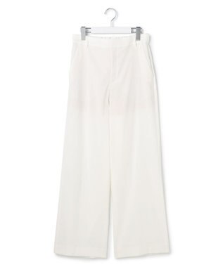 23区 【CanCam・CLASSY.掲載】リネンレーヨンストレッチ ワイドパンツ オフ系