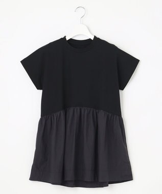 UNFILO 【GLOW 6月号掲載/接触冷感/ストレッチ】BEAUTY FORM タフタコンビTシャツ ブラック