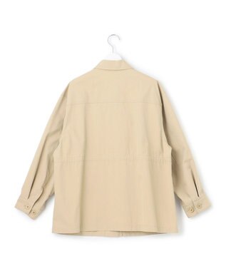 23区 L 【SLOW/一部店舗限定】ハイカウントギャバ ミリタリージャケット ベージュ系