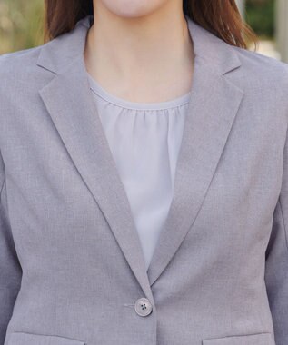 Tiaclasse L テーラードサマージャケット グレー