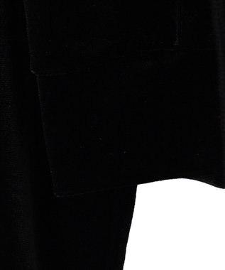 WEGO 【SETUP対応ITEM】ラインストーンベロアWZIPパーカー ブラック