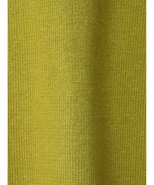 earth music&ecology クルーネックミドル丈カーディガン Lime Green