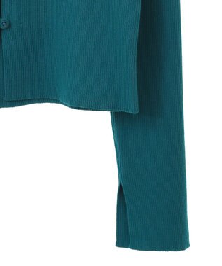 AMERICAN HOLIC スクエアリブニットカーディガン Turquoise Blue