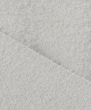 ANY SIS 【洗える】シャギーニット パーカー ライトグレー