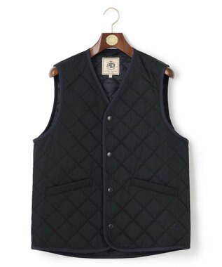 J.PRESS MEN メモリーツイルキルティングベスト ネイビー系