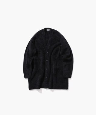 ATON ROYAL FUR CASHMERE | オーバーサイズカーディガン BLACK