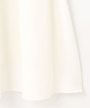 組曲 L ステッチストライプドビー フレアスカート アイボリー系