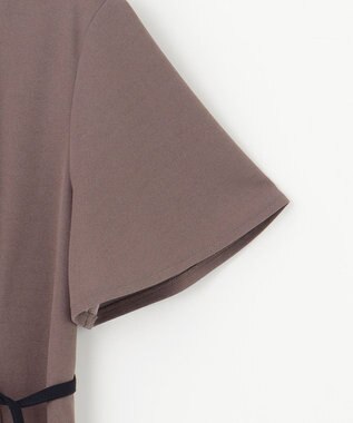 ANY SIS 【UVケア・ストレッチ・洗える】2WAYジョーゼットジャージー ワンピース モカ