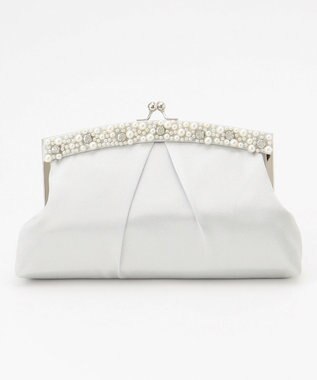 ANY SIS 【2WAY】ジュエル調フレームパーティ バッグ シルバー