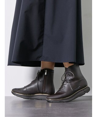 ASICS WALKING ペダラ ライドウォーク コネクト ブーツ レデイース WC245L 3.5cm ヒール 2E ブラウン系