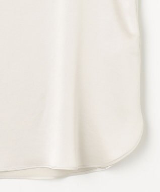 23区 【洗える】サテン タンクトップ ライトグレー系