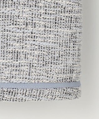 ANY SIS L 【洗える】ライトストレッチ ツイード ジャケット グレーシャンブレー