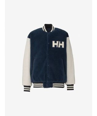 HELLY HANSEN 【リバーシブル・保温・ECO素材】ファイバーパイルリバーシブルバーシティージャケット アイボリー