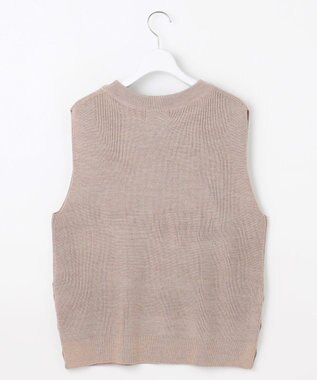 J.PRESS LADIES 【洗える】DRALON MERINO ニット ベスト ベージュ系