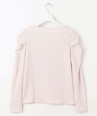 Feroux 【洗える】シュリンク プルオーバー ピンク系