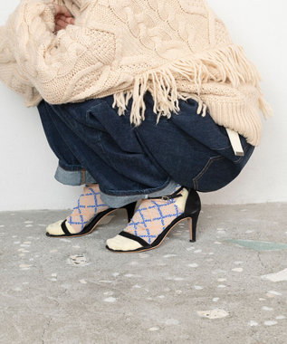 TRICOTE アーガイルバンピーソックス 82BEIGE
