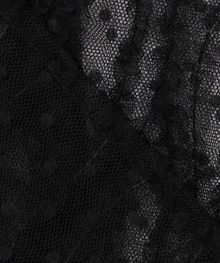 組曲 【前後着用可】チュールフリル ブラウス ブラック系