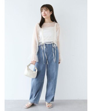 Green Parks ・Ｄｏｕｂｌｅ　Ｆｌａｇｓ　ハートポケットデニムパンツ Indigo