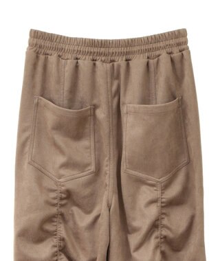 Green Parks ・ＳＵＧＡＲ　ＳＰＯＯＮ　スエード調ギャザーカーコ Beige