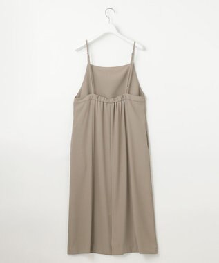 J.PRESS LADIES S 【洗える・UVカット・接触冷感】ストレッチバックサテン キャミワンピース モカ系