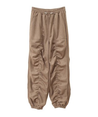 Green Parks ・ＳＵＧＡＲ　ＳＰＯＯＮ　スエード調ギャザーカーコ Beige