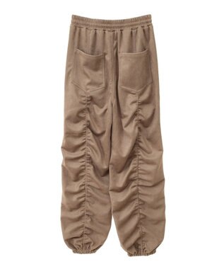 Green Parks ・ＳＵＧＡＲ　ＳＰＯＯＮ　スエード調ギャザーカーコ Beige