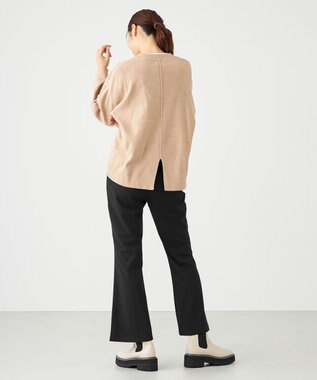 SHARE PARK LADIES カットジョーゼットボトムス ネイビー系