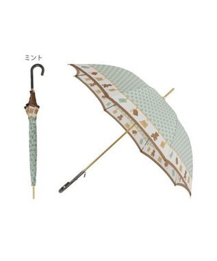 MOONBAT FURLA 長傘 チャーム＆ロゴプリント UV 耐風 日本製