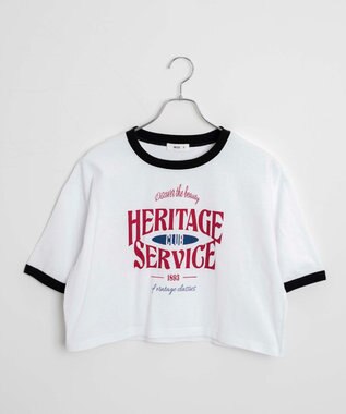 WEGO リンガーグラフィックショートT ホワイト