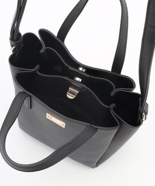 ANY マジカルライト縦型ショルダーバッグ ブラック