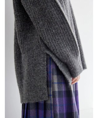 AMERICAN HOLIC ミックスヤーンカフタンニットプルオーバー Dark Gray Mixture