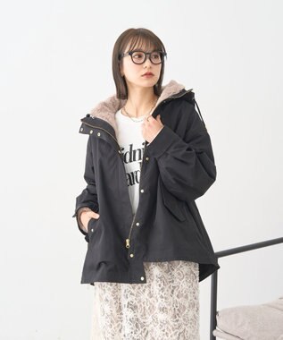 earth music&ecology マルチウェイマウンテンパーカー Black