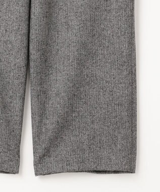 J.PRESS LADIES クラシカルツイード＆ヘリンボン セミワイド パンツ ブラック系5