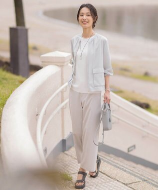 J.PRESS LADIES 【WEB限定カラーあり・撥水】ストラップ サンダル グレー系
